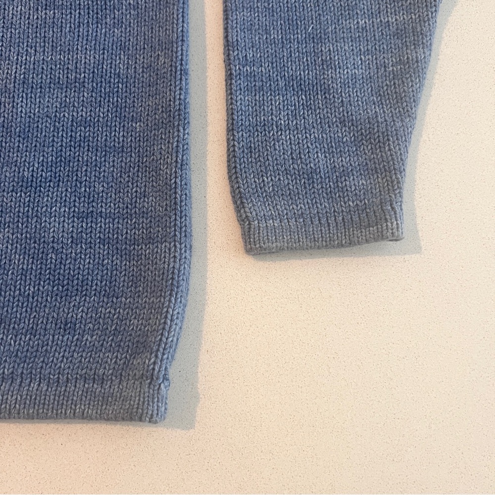 J. Crew 1988 Rollneck Sweater Heathered Sky Blue Size Men’s Small Excellent Cond - Picture 7 of 15